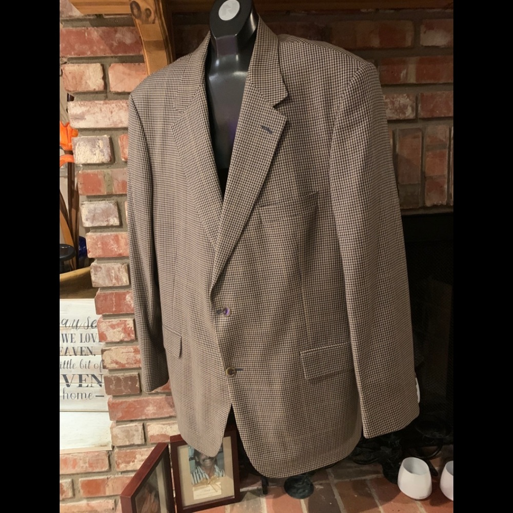 Mens  Sports jacket  L. Brown/blue check